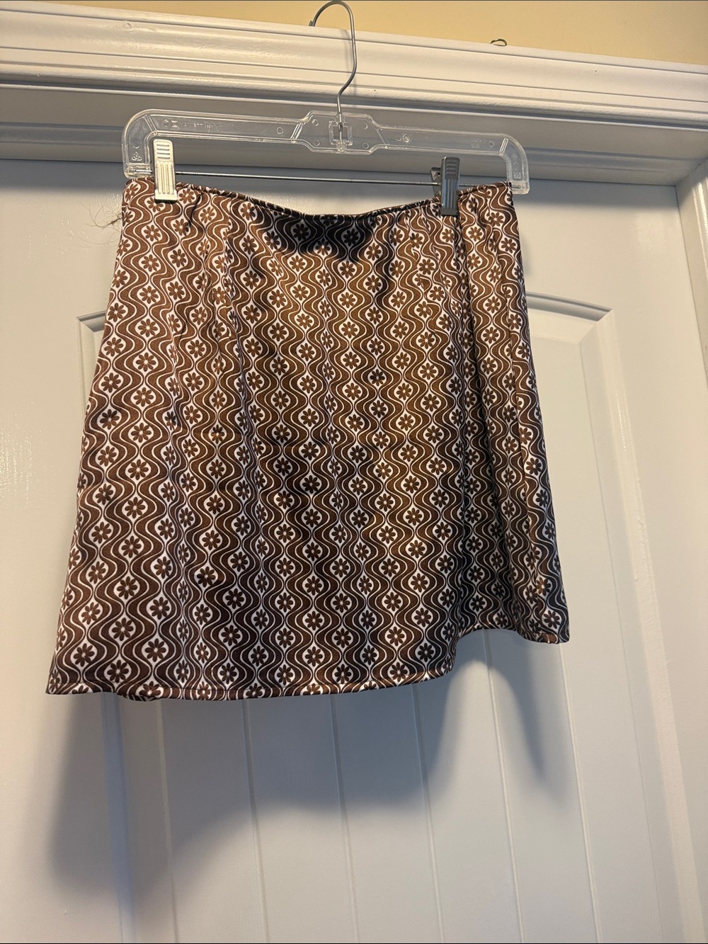 Hollister Brown Patterned Mini Skirt